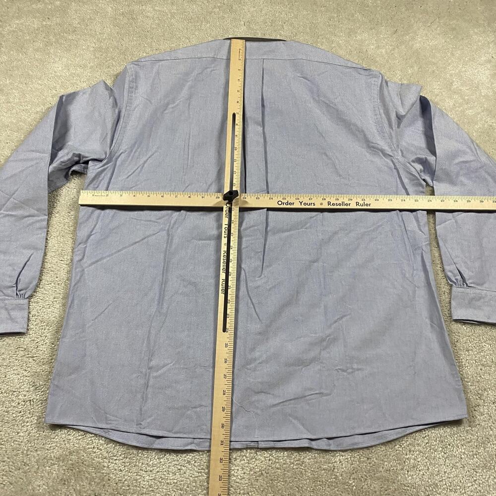 Brooks Brothers Shirt Mens 2XL Blue Slim Fit Button Down Year of Dragon Patch - Picture 5 of 8